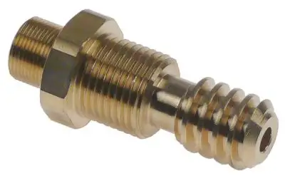 Skruvkoppling Mässing ID ø 12mm L 66mm G1: M16x1