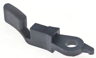 Spakar Plast svart L 140mm Hål ø 16mm höger