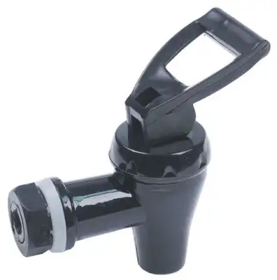 Utloppskran Plast ø 40mm svart Ingång 3/8"