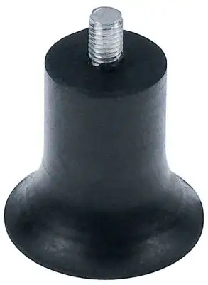 Apparatfot Gänga M8 Gummi ø 47mm H 45mm