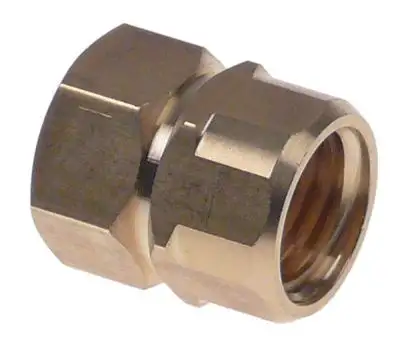 Skruvkoppling Gänga M16 vänster Mässing L 25mm