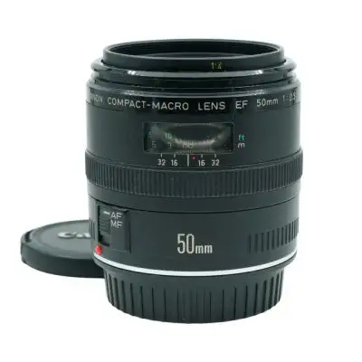 Canon EF 50/2.5 Macro -objektiv BEGAGNAD