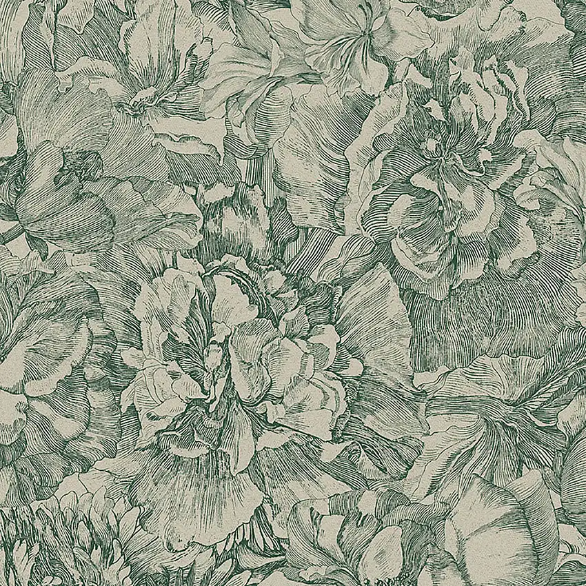Tapet EijffingerMuseum 307346 Non Woven, Mönstrad Grön