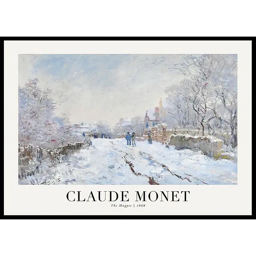 Poster GallerixThe Magpie 1868 By Claude MonetStorlek: 21x30 cm