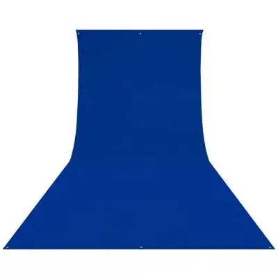 Westcott Wrinkle-Resistant Backdrop Bakgrund 2.7 x 6.1m, Chroma-Key Blue