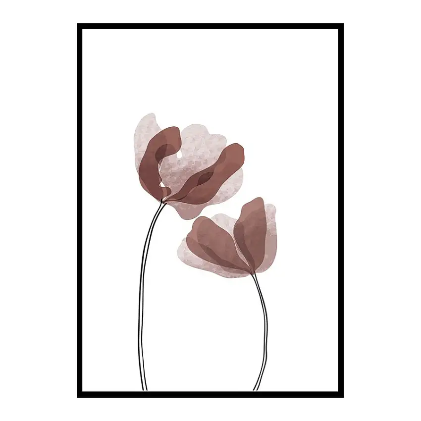 Poster GallerixWatercolor Flowers No1Storlek: 70x100 cm