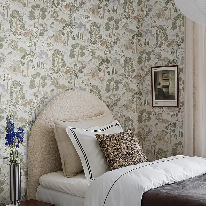 Tapet BoråstapeterSwedish Grace Diana 5525 EasyUp, Mönstrad Beige