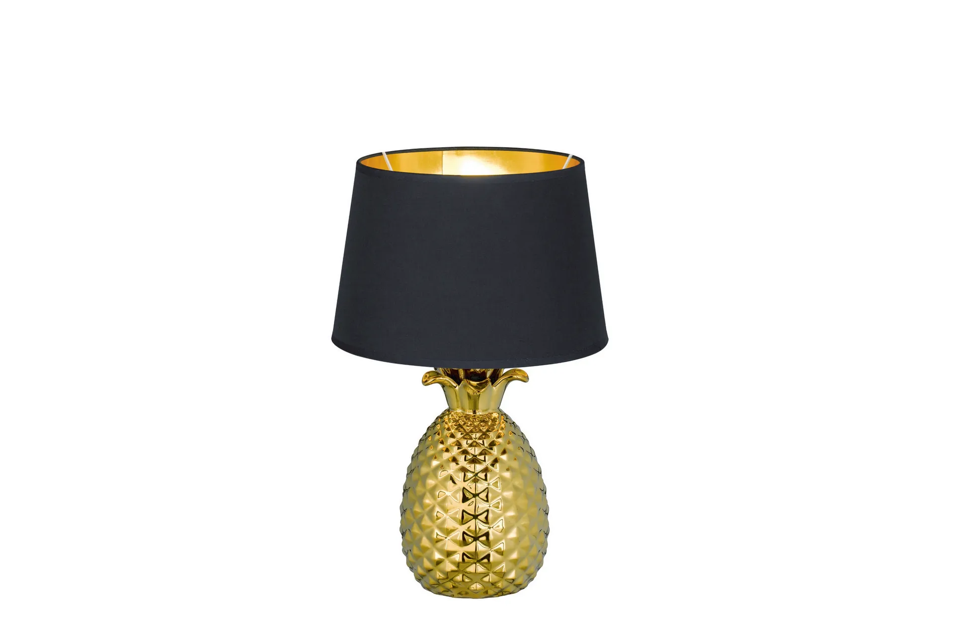 Pineapple Bordslampa 43cm E27 guld/ svart