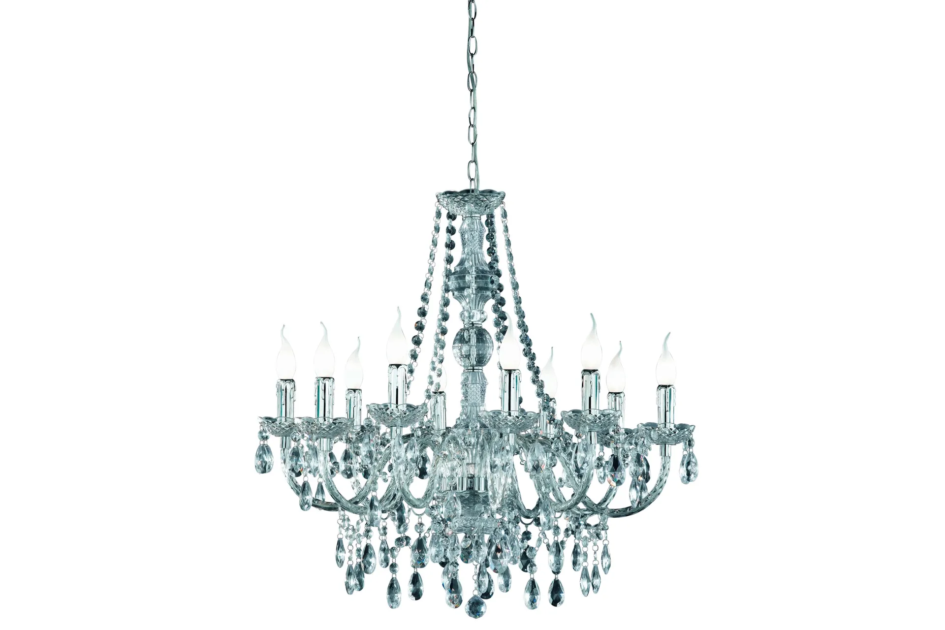 Luster Ljuskrona 10L E14 transparent