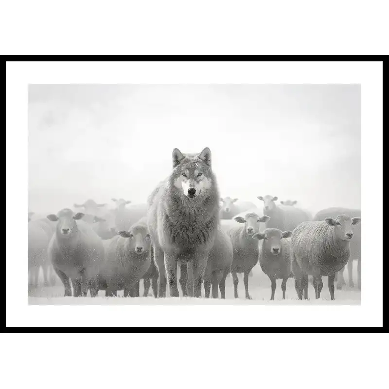 Poster GallerixWolf Among Sheep