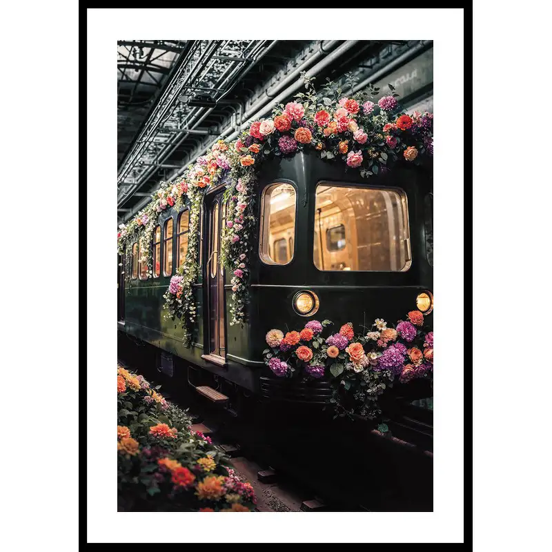 Poster GallerixTrain En Fleurs