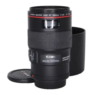 Canon EF 100mm f/2.8 L IS USM Macro -objektiv BEGAGNAD