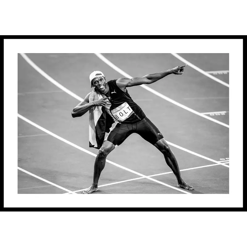 Poster GallerixUsain Bolt Gold 201650x70 cm