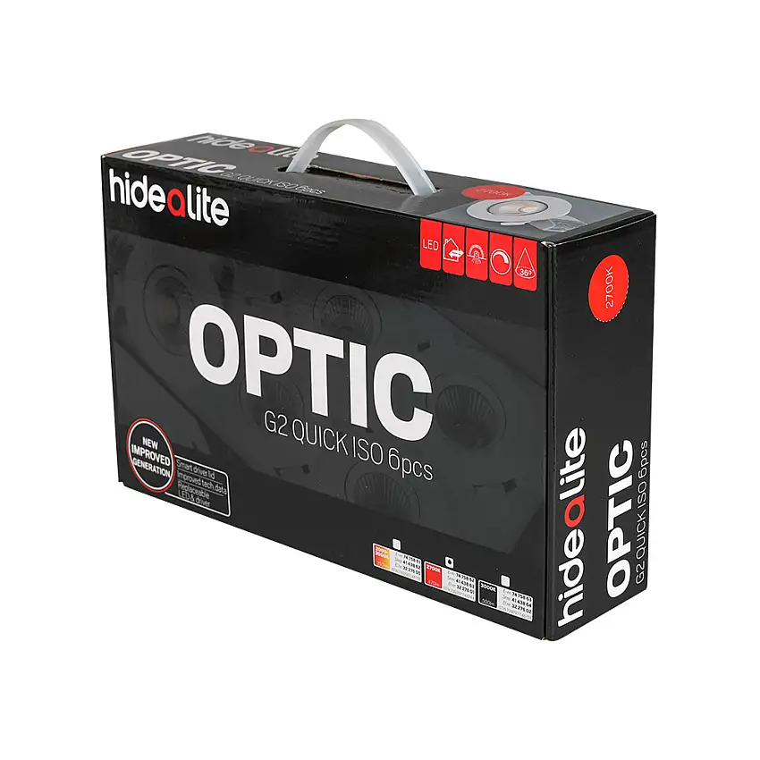 Downlight Hide-a-liteOptic G2 Q ISO 6p LED Vit 927 Dimbar