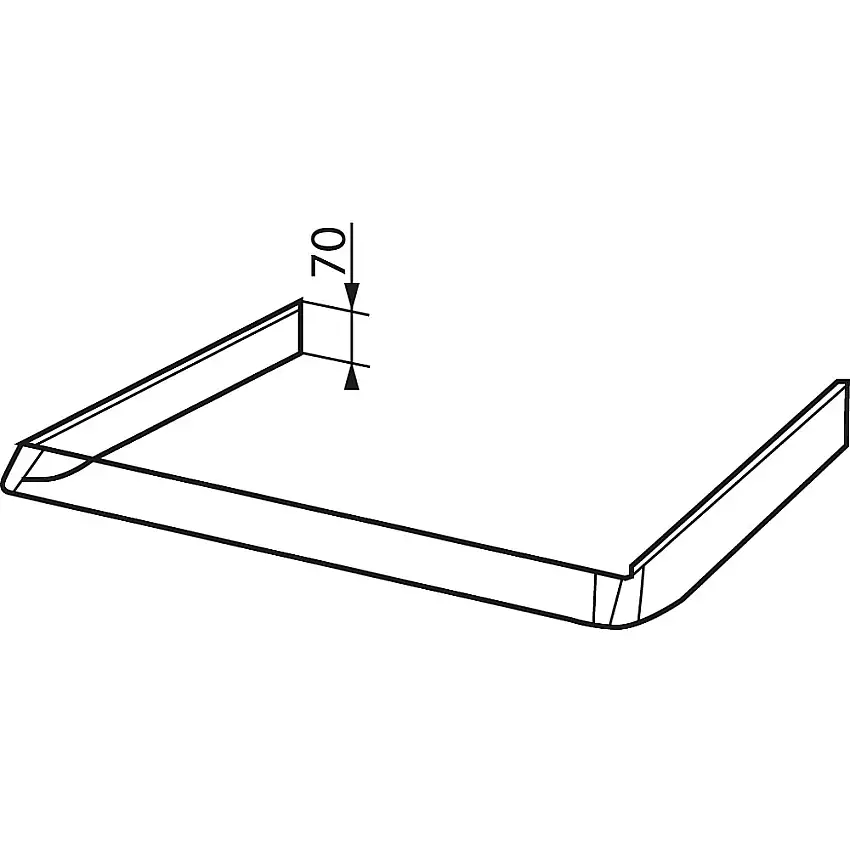Volymdel CylindaFVD340 60cm Vit Tillbehör Köksfläkt