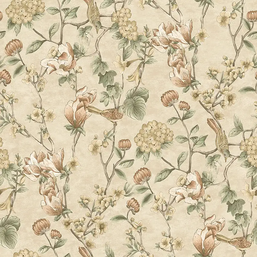 Tapet HoldenThe Lost Gardens Nightingale Cream 91620