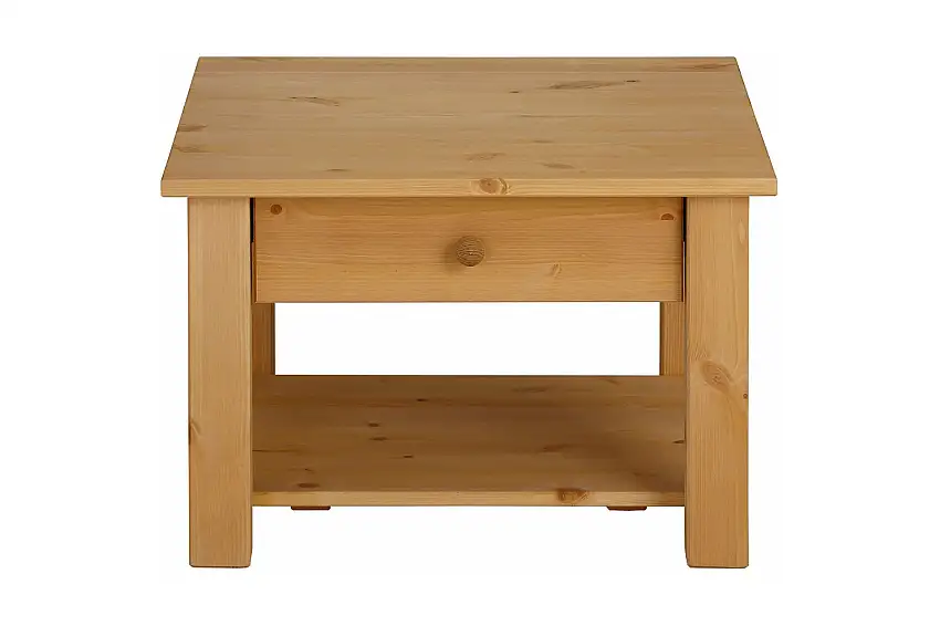 Evonne Soffbord 60 cm med Förvaring Låda + Hylla