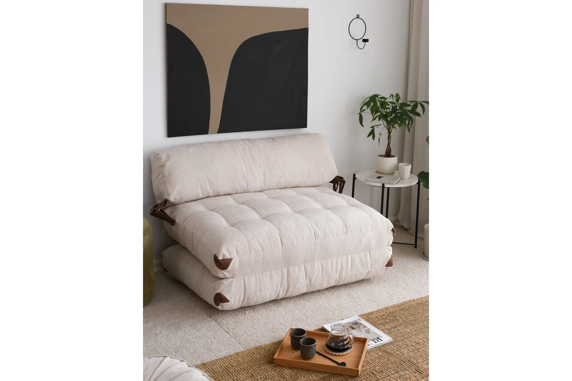 Fold Teddy Bäddsoffa Vit