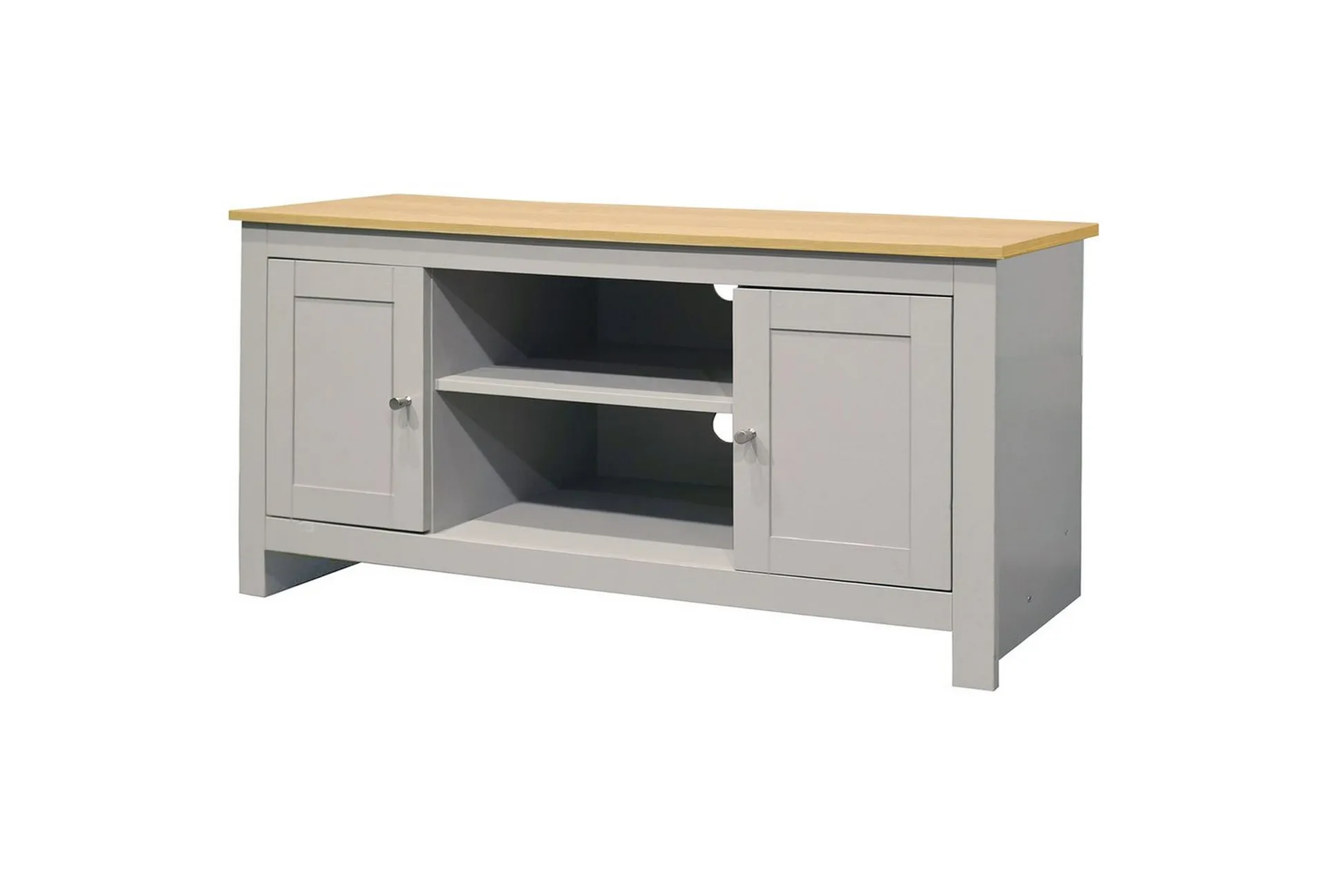 Loft24 Lowboard Emerald 120x39x58 cm, Natur/Grå 120x39x58 cm, Natur/Grå