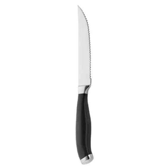 Grillkniv med svart skaft (12cm blad) Pintinox