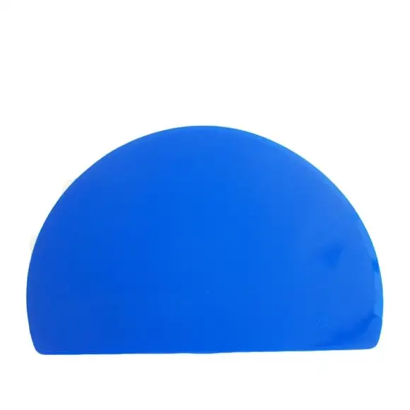 Degskrapa plast rundad blå 20x15cm