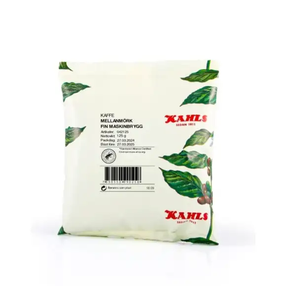 Kaffe brygg mellan/mörkrost 54x125g kahls