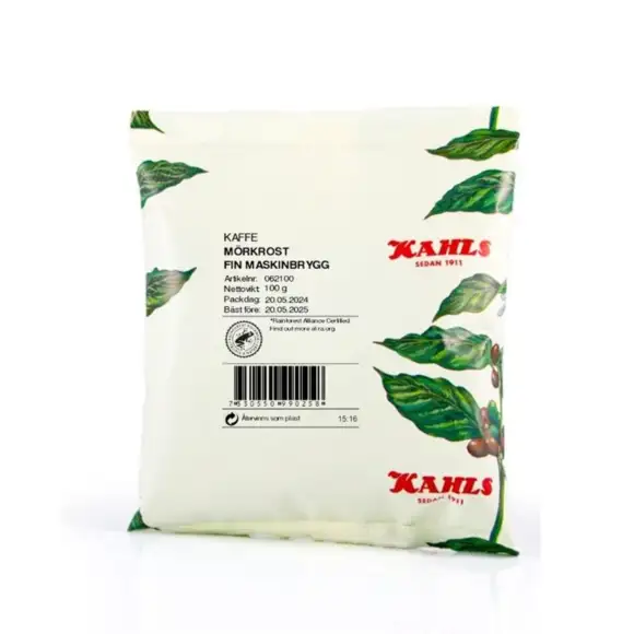 Kaffe brygg mörkrost 64x100g Kahls