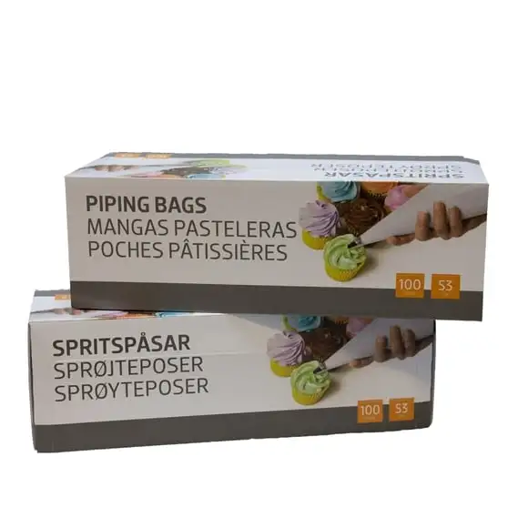 Tyllpåse engångs Transparent 100st 260x533/153mm COEX-PE