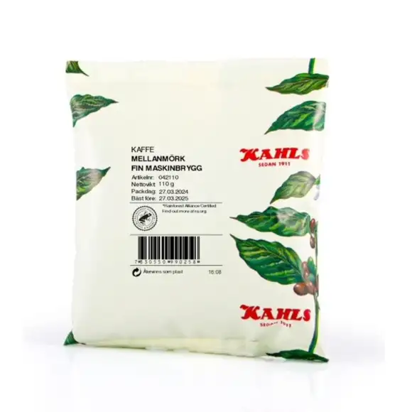 Kaffe brygg mellan/mörkrost 60x110g Kahls