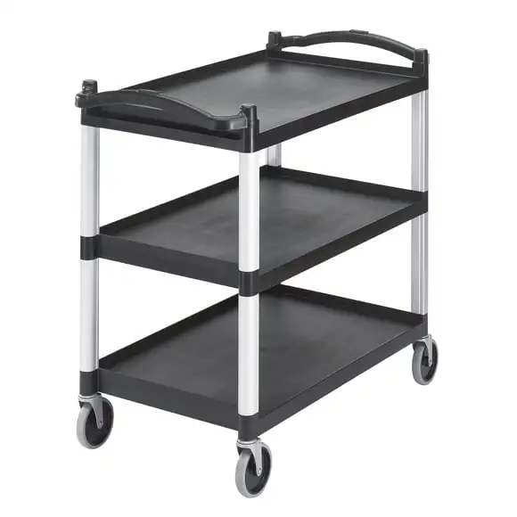 Plastvagn 3-plan 1015x540x950 svart Cambro