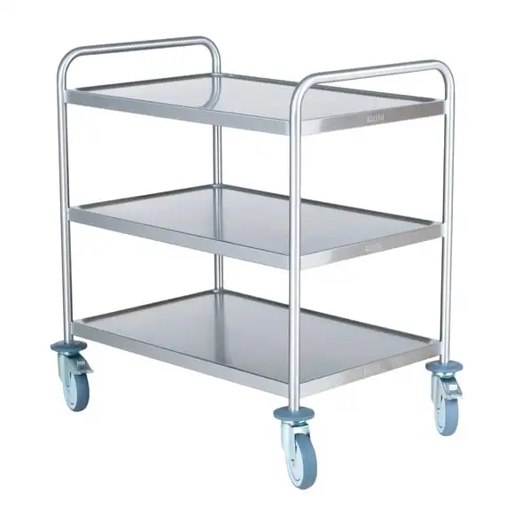 Storköksvagn rostfri med handtag 3H 900x550x800mm ex frakt