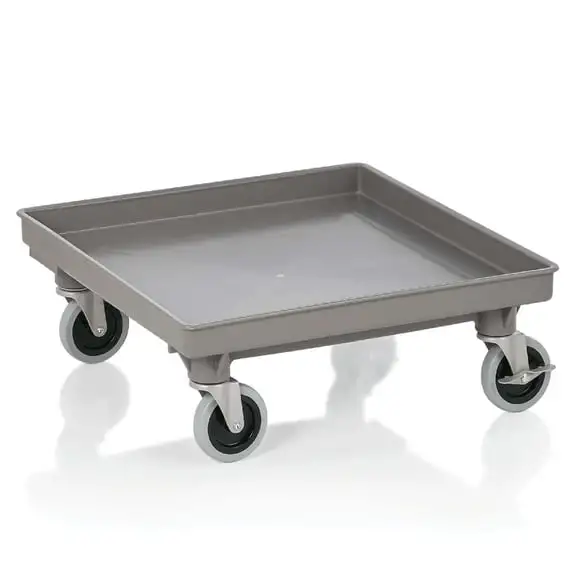 Vagn till diskkorg plast 53X53cm utan handtag