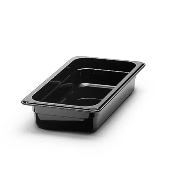 Kantin polycarbonat GN 1/3-65mm svart 2,5L Patina