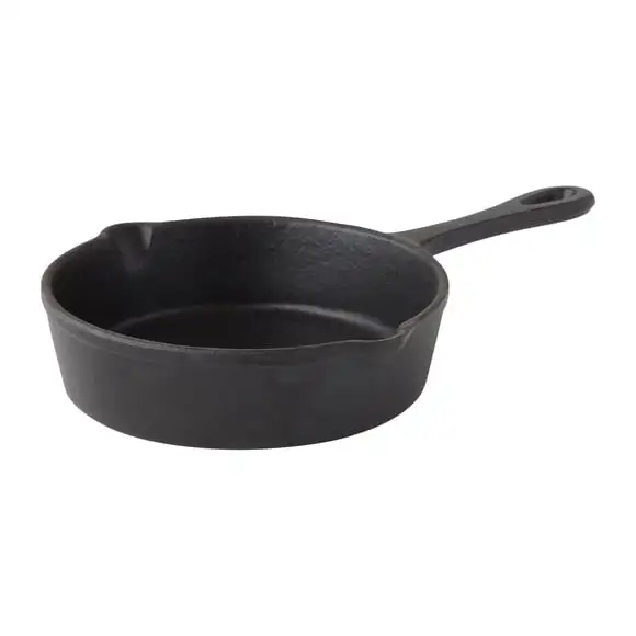 Panna gjutjärn rund 10cm svart Utopia