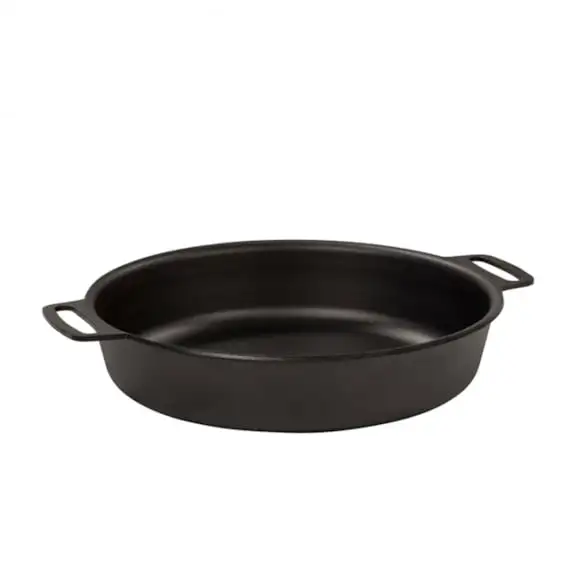 Panna kolstål svart rund 24cm Kockums