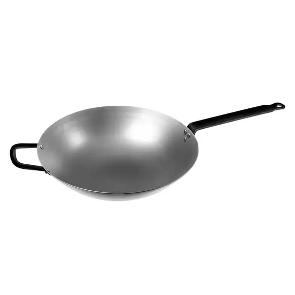 Wokpanna kolstål 6,7L 38cm