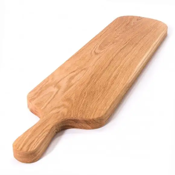 Serveringsbräda trä ek med handtag oval 49/59x14cm AT Line