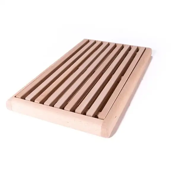 Skärbräda med galler till bröd 50x30x3,5cm