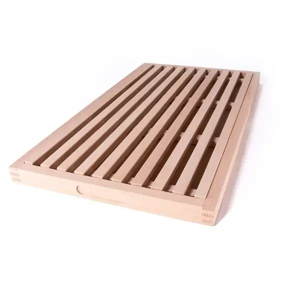 Skärbräda med galler till bröd 70x40x3,5cm