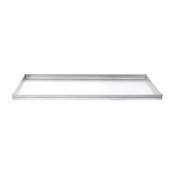 Bricka aluminium 60x40 H:2cm