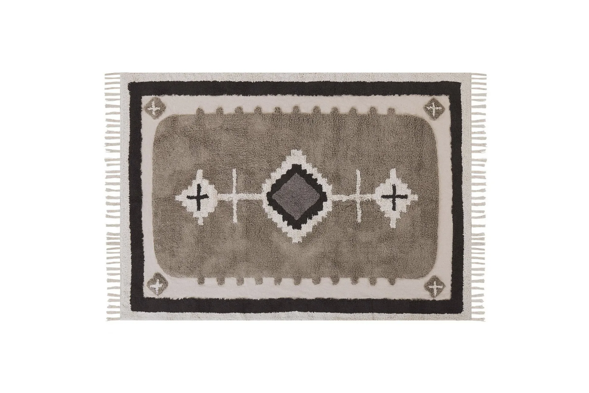 Geyve Bomullsmatta 160x230 cm Beige