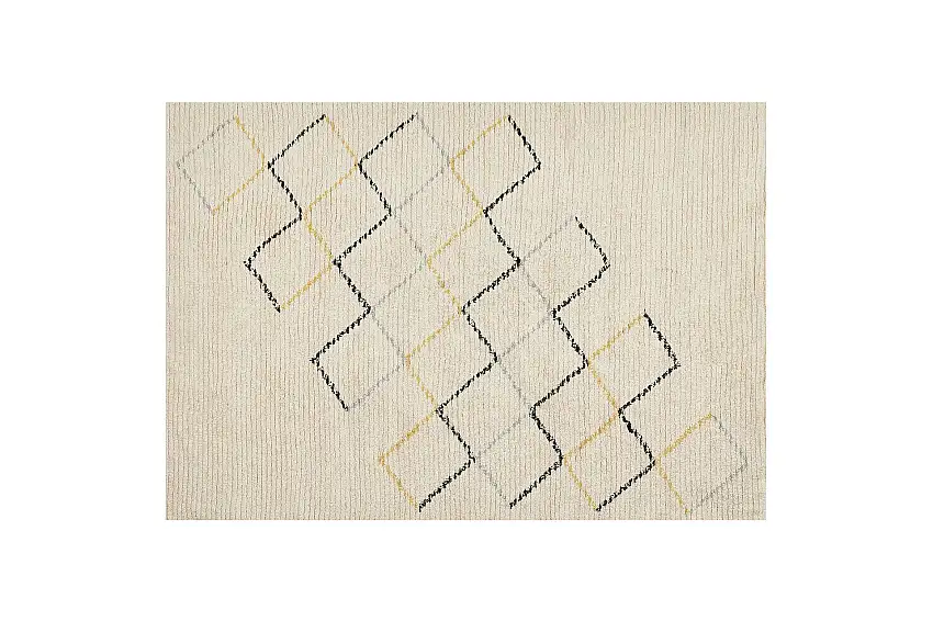 Beige Bomullsmatta 160x230 cm Beige