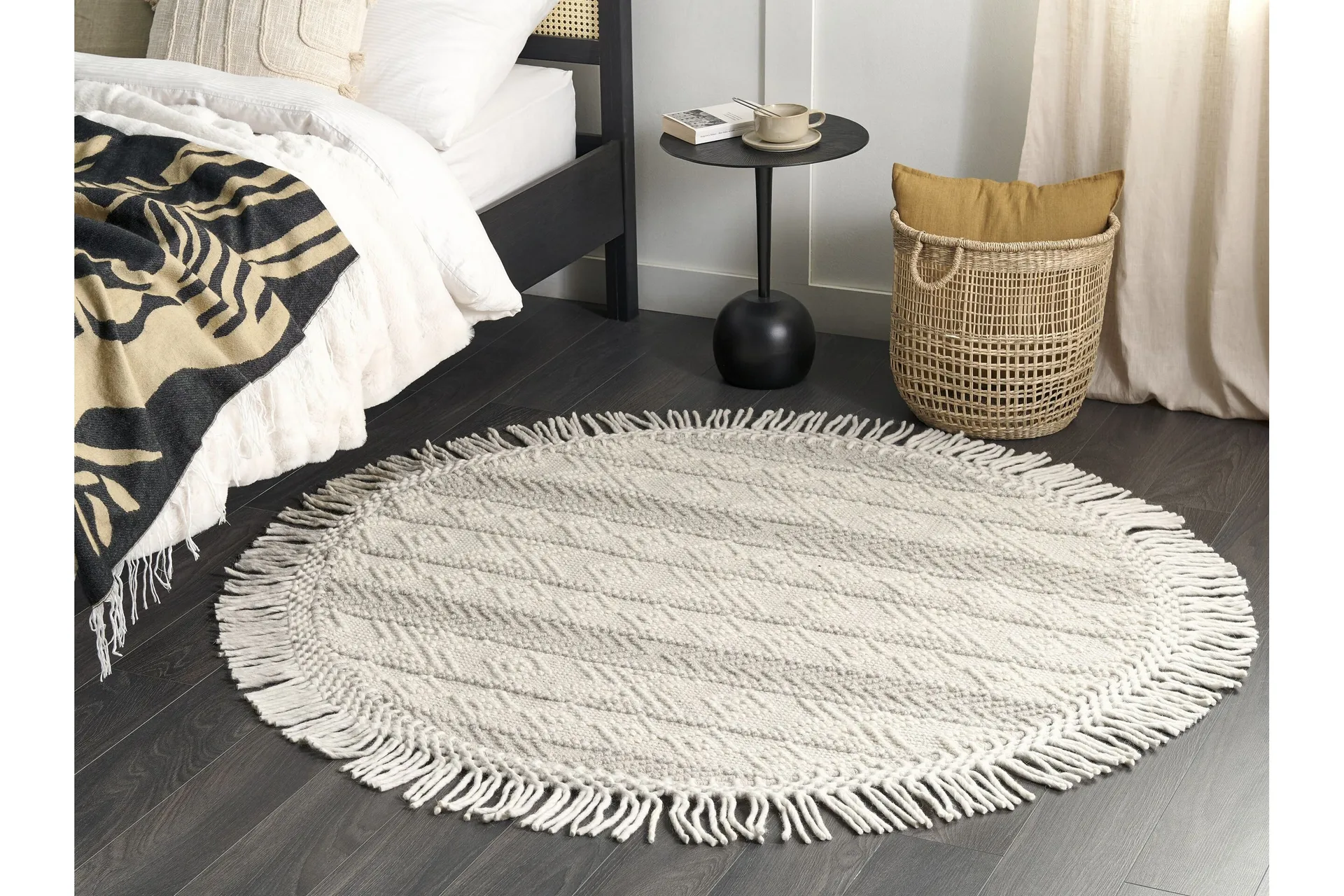 Baltalar Ullmatta 140 cm Rund Beige