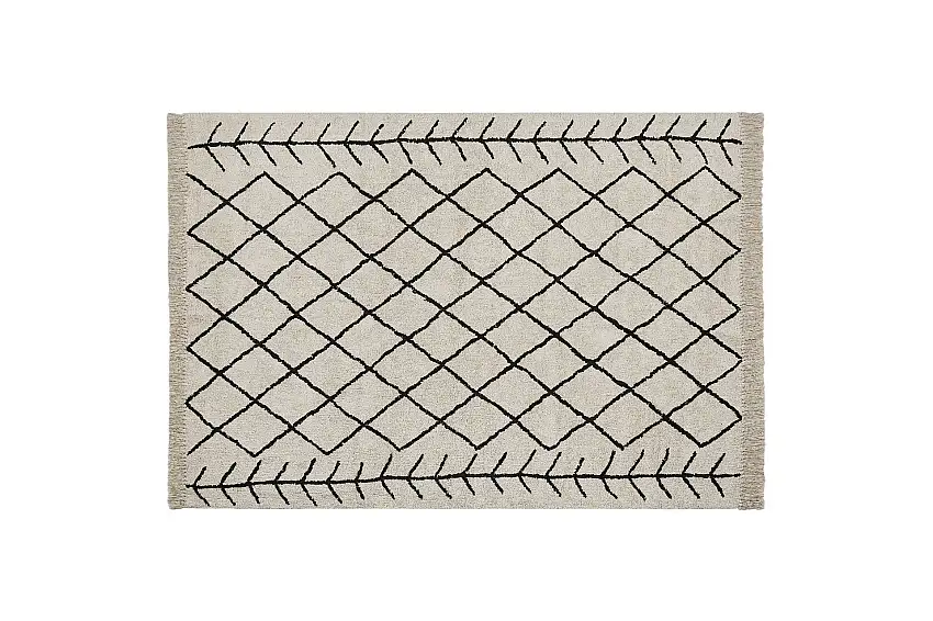 Bozkir Bomullsmatta 160x230 cm Beige