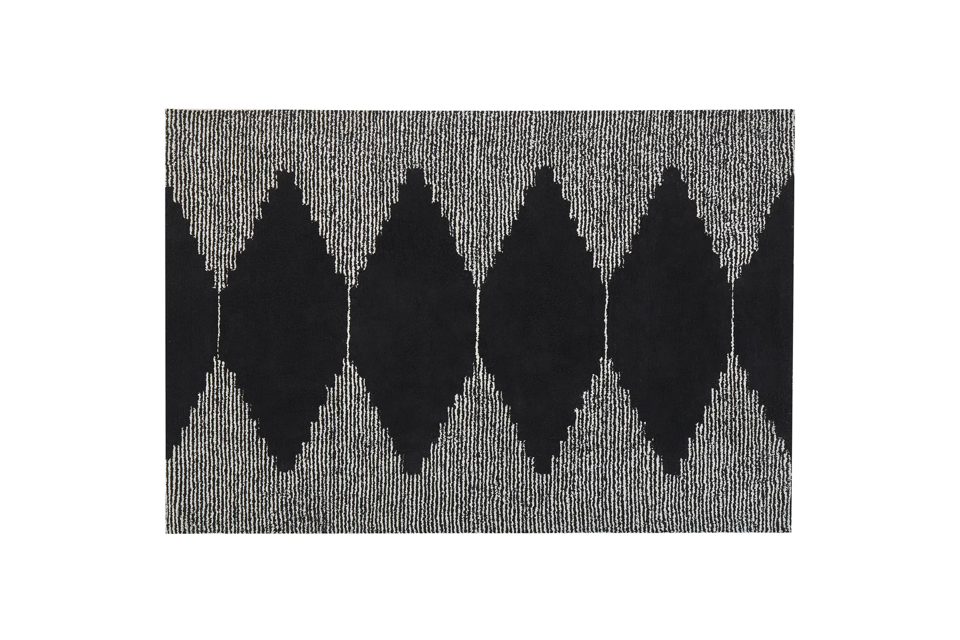 Bathinda Ryamatta 160x230 cm Svart/Vit