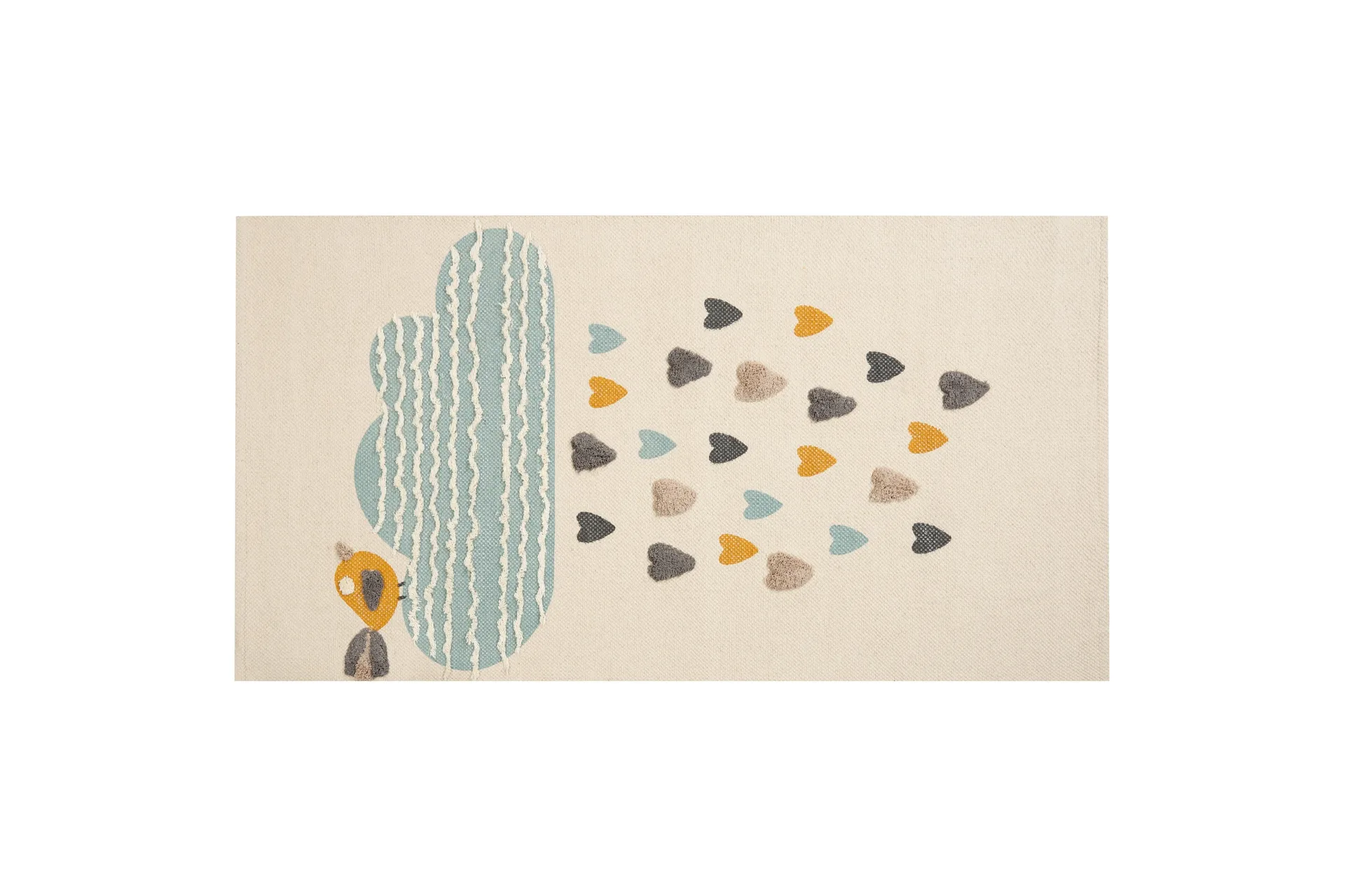 Blang Bomullsmatta 80x150 cm Beige