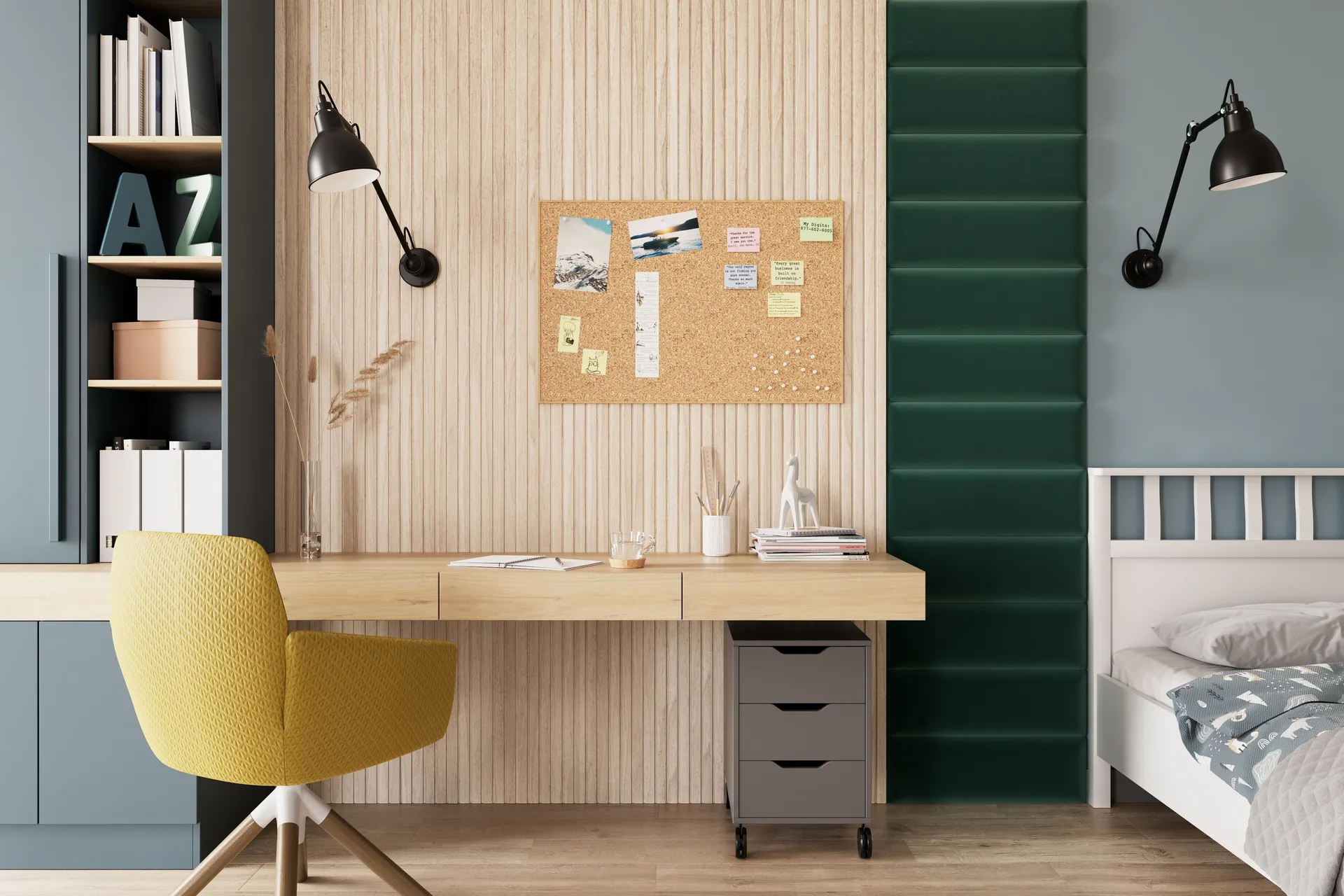 Quadratta Väggskiva 50x240 cm Grön