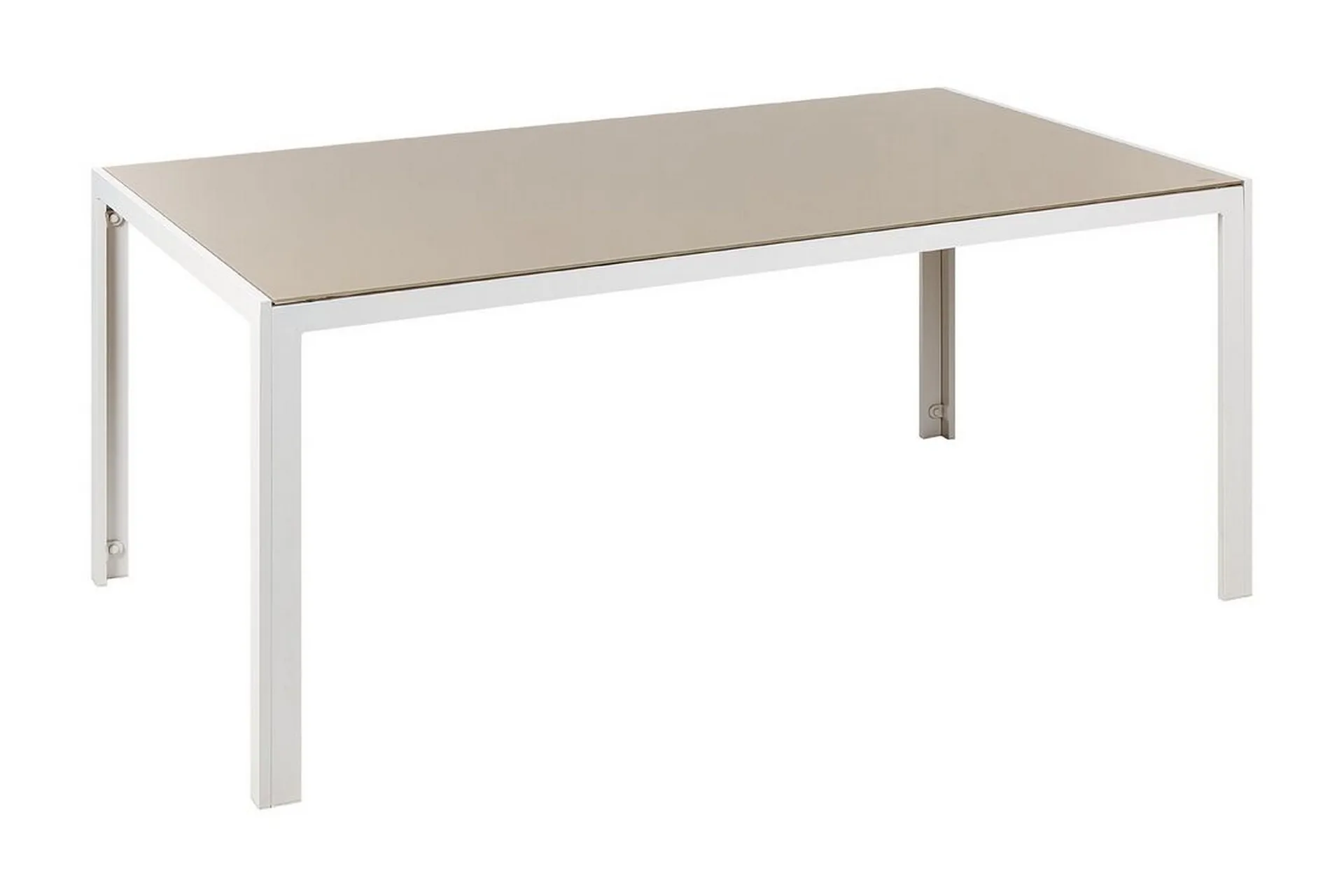 ZAHINOS Matbord 160x91 cm Beige/Vit