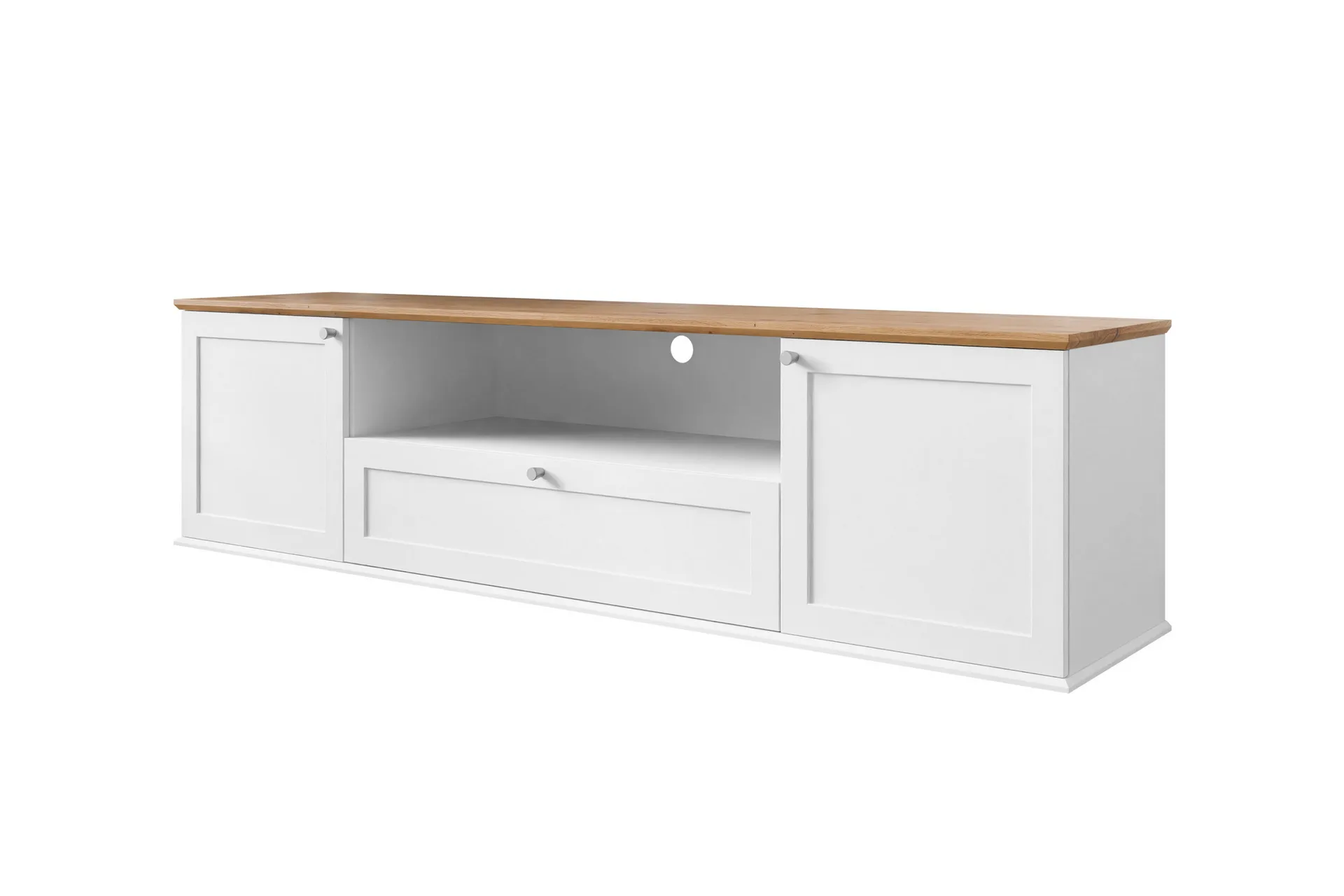 Hammerdal Tv-bänk 182 cm Vit/Ek