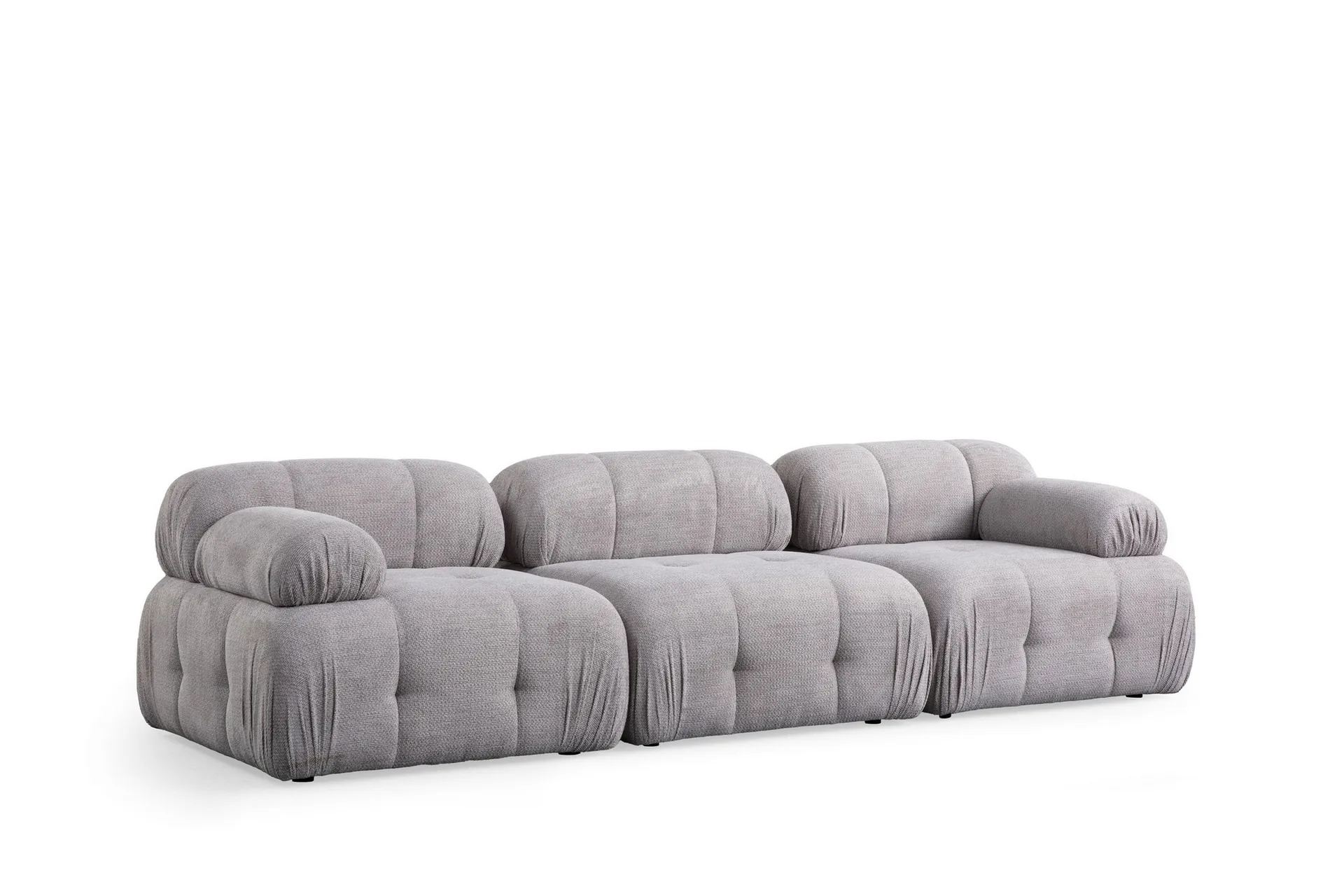 Belgin Bubblig Soffa 3-sits med fasta armstöd